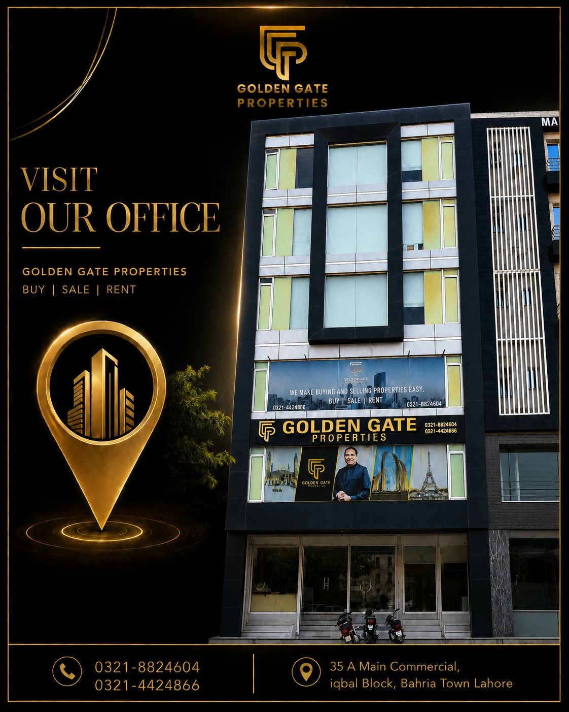 Golden Gate Properties office — Bahria Town Lahore
