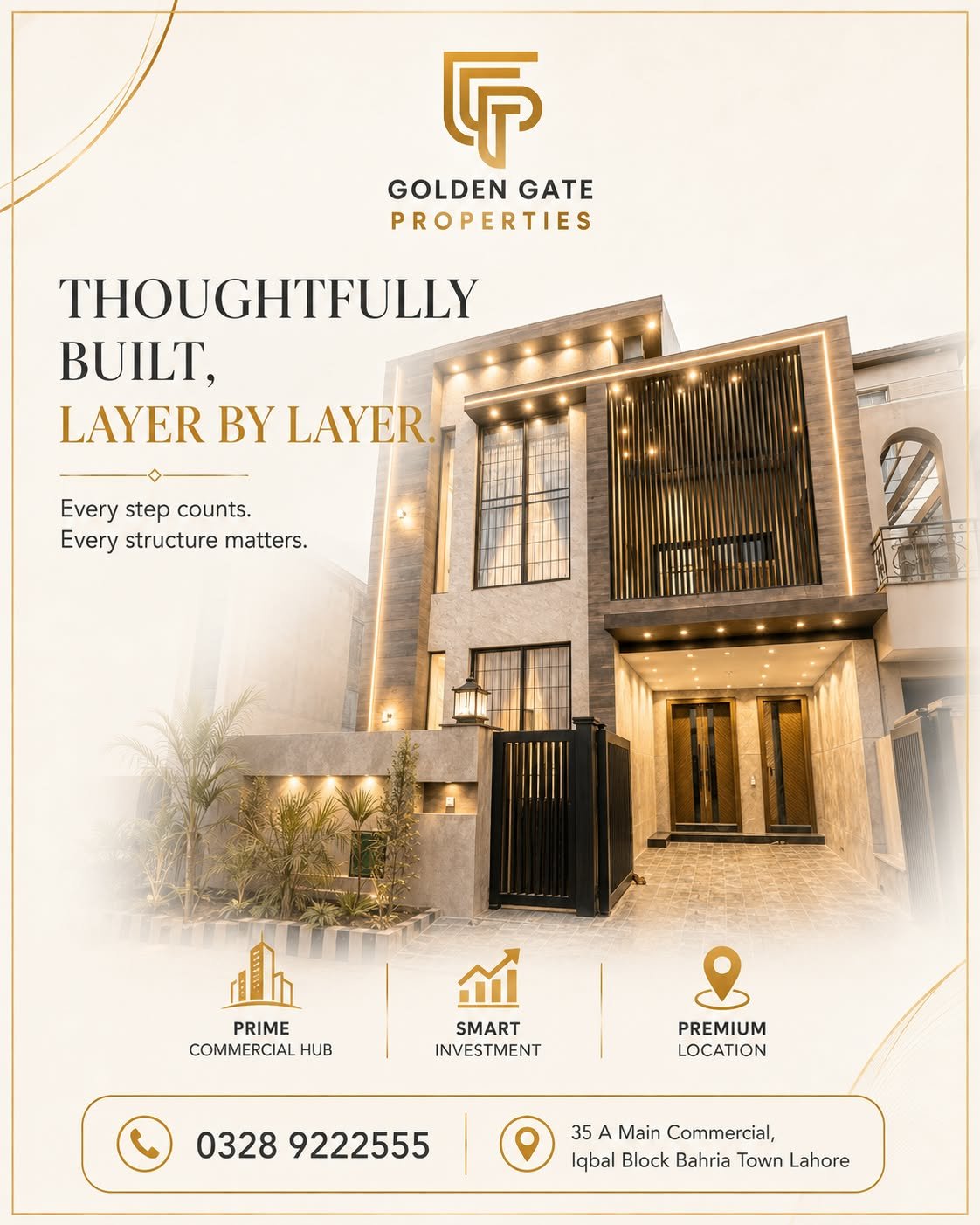 Completed Golden Gate Properties home built thoughtfully layer by layer